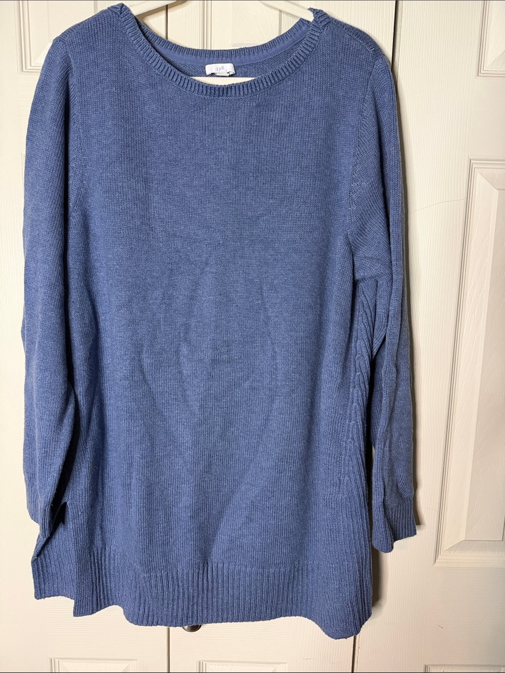 J. Jill Dusty Blue Boatneck Sweater